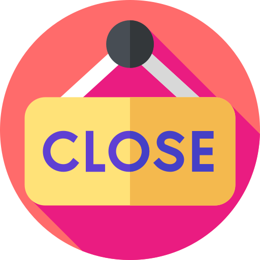 Close Flat Circular Flat icon