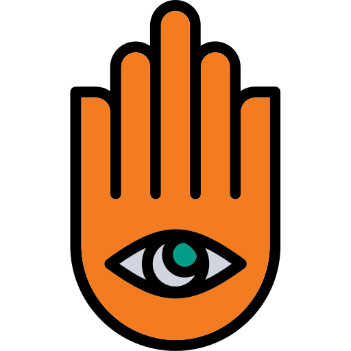 Hamsa Generic Outline Color icon