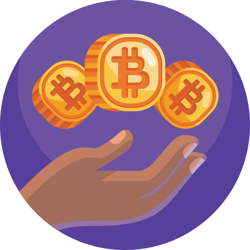 Bitcoins free icon Bitcoins free icon