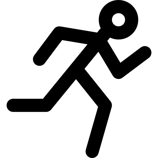 Running Basic Black Outline icon