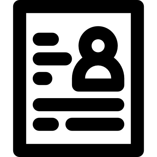 Curriculum Basic Black Outline icon