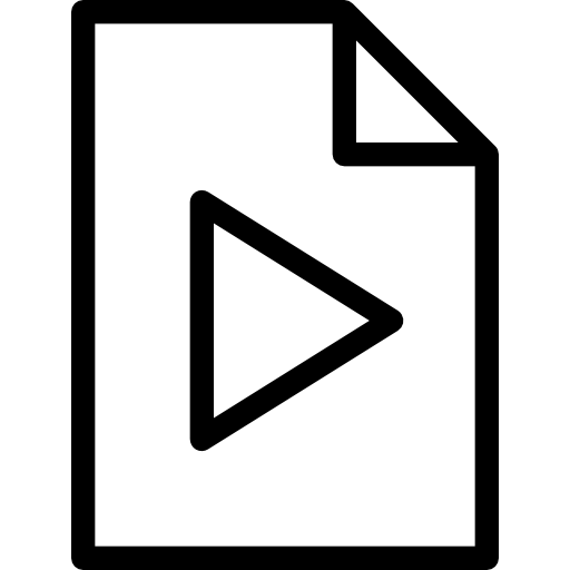 archivo de vídeo icono gratis