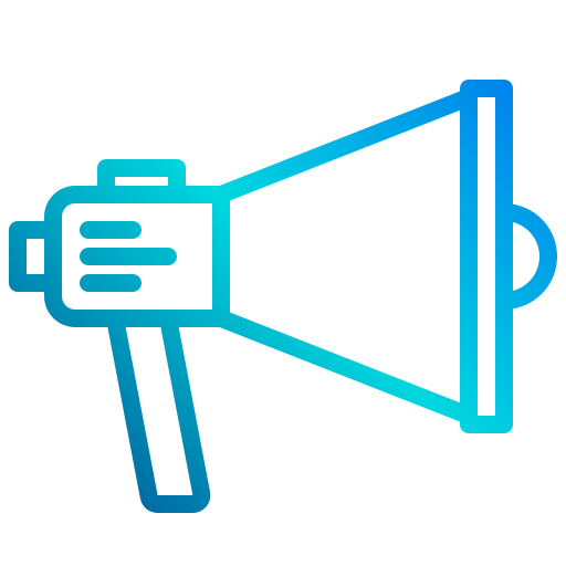 Megaphone xnimrodx Lineal Gradient icon