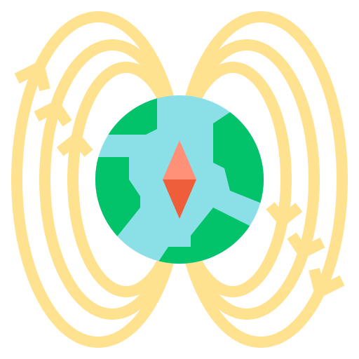 Magnetic field free icon