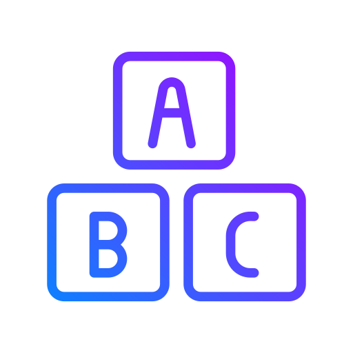 bloque abc icono gratis