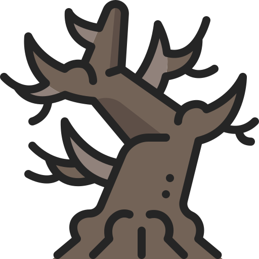 Dead tree Generic Outline Color icon