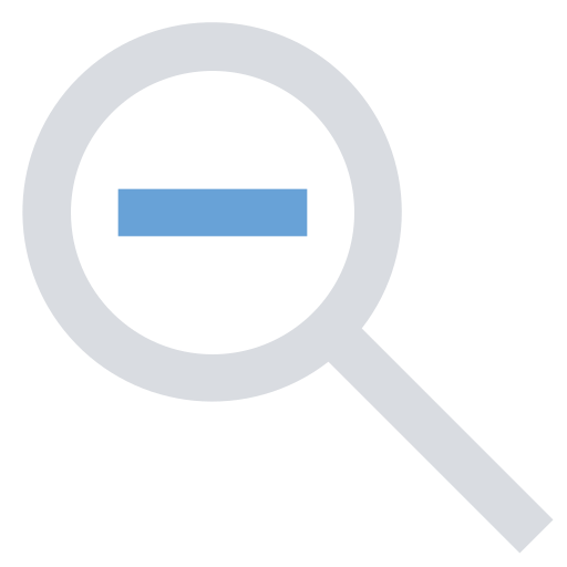 disminuir el zoom icono gratis