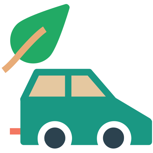 Eco car Creative Stall Premium Flat icon