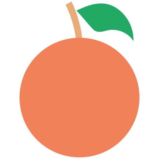 Orange Creative Stall Premium Flat icon