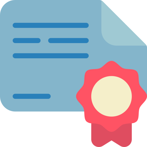 Certificate Basic Miscellany Flat icon