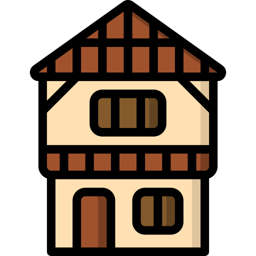 House Basic Miscellany Lineal Color icon