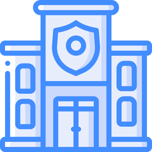 poste de police Icône gratuit