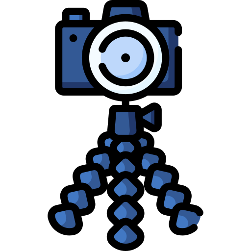Trípode para cámara - Iconos gratis de electrónica