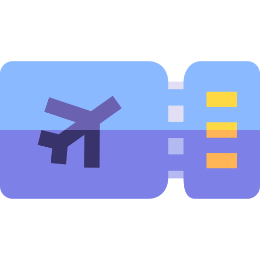 Boarding Pass Basic Straight Flat Icon