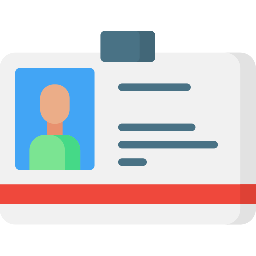 tarjeta de identificación icono gratis