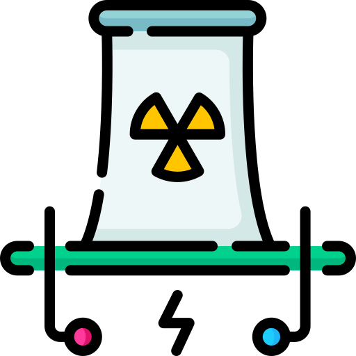 energía nuclear icono gratis