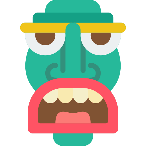 Tiki mask Basic Miscellany Flat icon