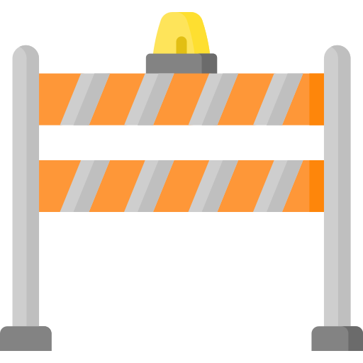 Traffic barrier Special Flat icon