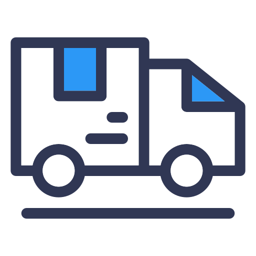 camión de reparto icono gratis