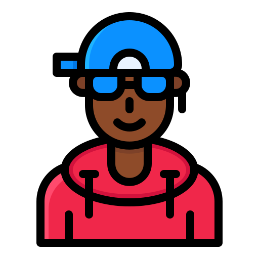 Rapper Generic Outline Color icon