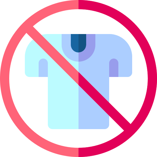 No clothes Basic Rounded Flat icon