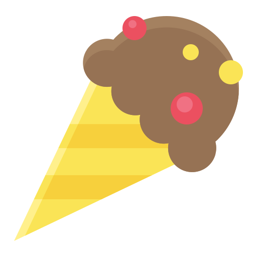 cucurucho de helado icono gratis