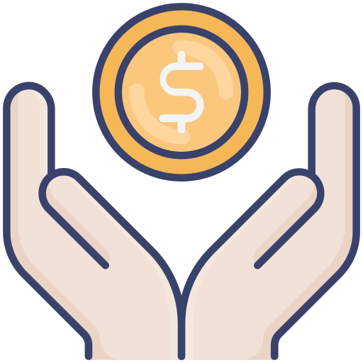 pago en efectivo icono gratis