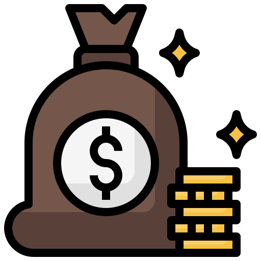 bolsa de dinero icono gratis