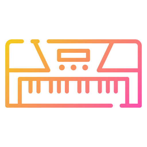 teclado de piano icono gratis