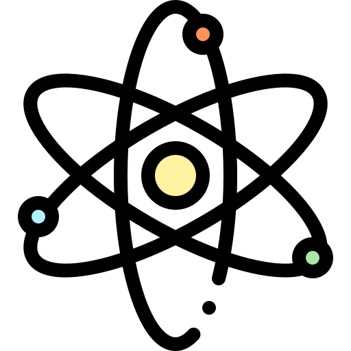 Atom Detailed Rounded Lineal color icon