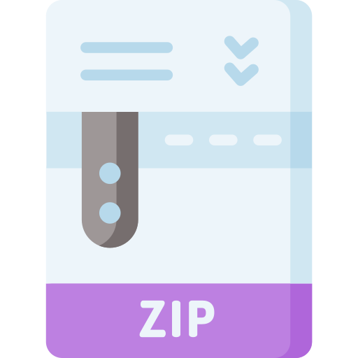 Zip file - free icon