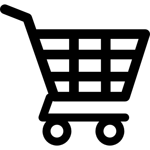 Shopping cart of checkered design free icon