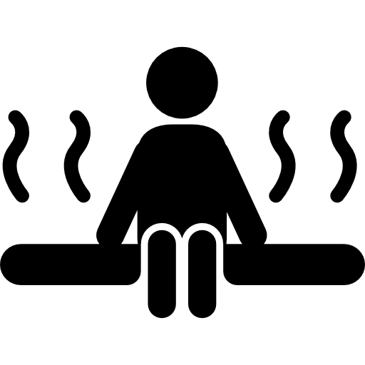 Free Icon | Person silhouette in sauna