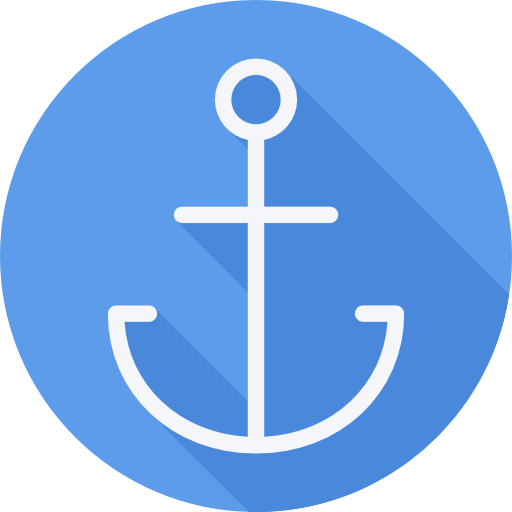 Anchor Cursor creative Flat Circular icon