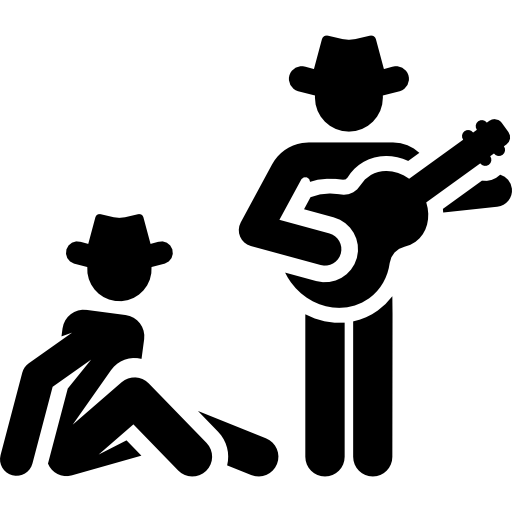 Cowboy Pictograms Fill icon