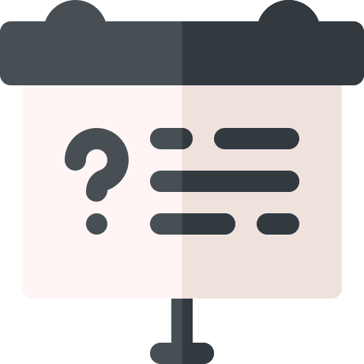 Quiz Basic Rounded Flat icon