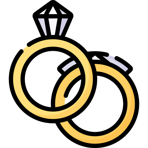 Надпись из термотрансферной пленки Свадебные кольца