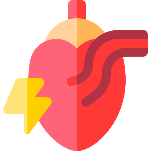 Heart attack Basic Rounded Flat icon