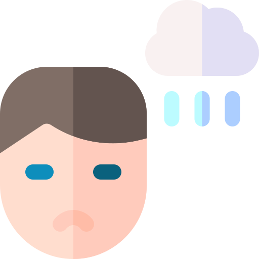 Depressed Basic Rounded Flat icon