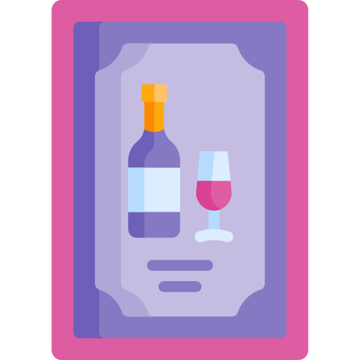 carta de vinos icono gratis