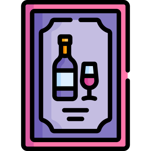 carta de vinos icono gratis