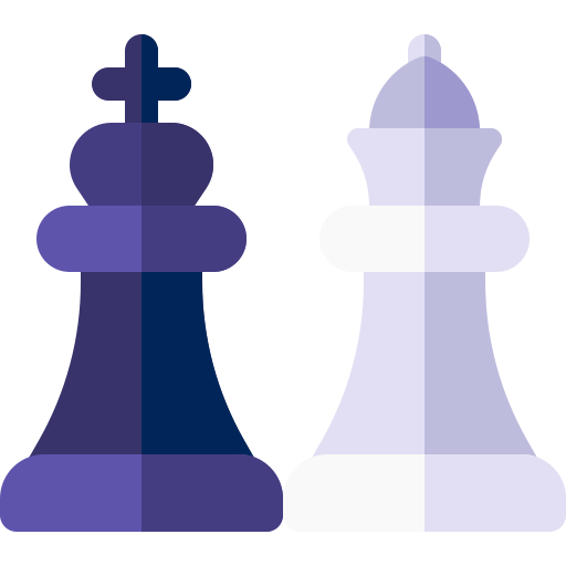 Set of chess pieces clipart on transparent background, chess