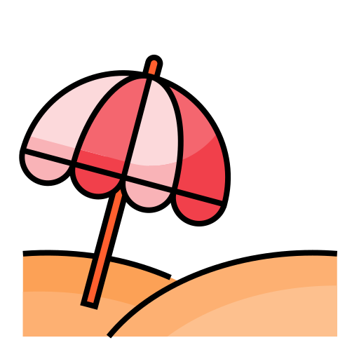 Beach Generic Outline Color icon