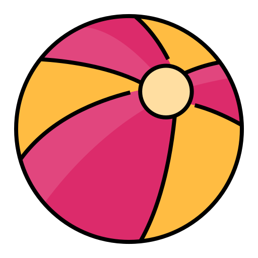 Beach ball Generic Outline Color icon