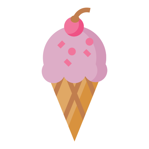 cucurucho de helado icono gratis