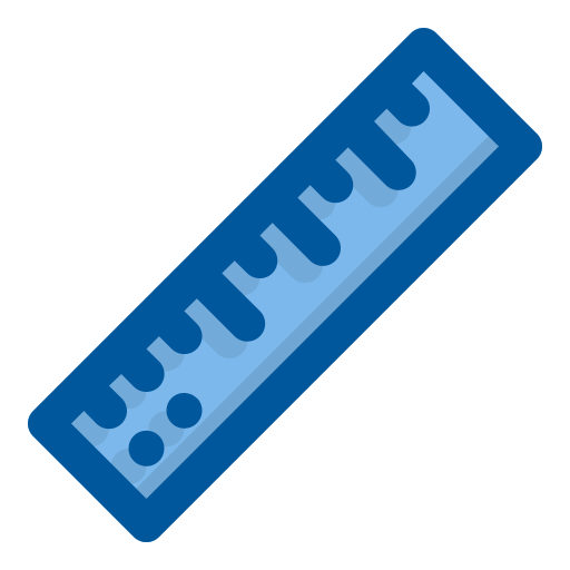 Ruler Generic Blue icon