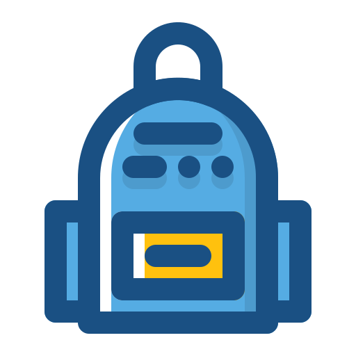 sac d'école Icône gratuit sac d'école Icône gratuit