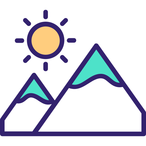 Mountain Generic Outline Color icon