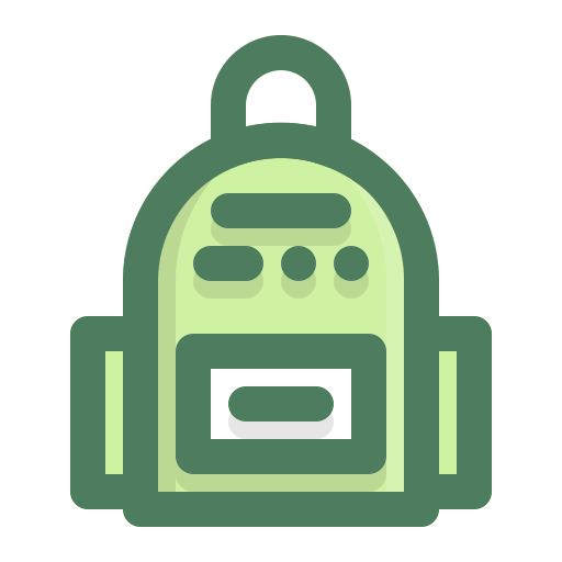 bolsa para la escuela icono gratis