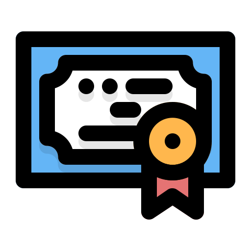 certificado icono gratis